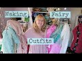 Making fairy outfits with handdyed  naturally dyed silk and cotton