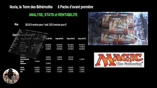 Analysis and profitability of opening 5 Packs AP Ikoria the Land of Behemoths, mtg cards screenshot 1
