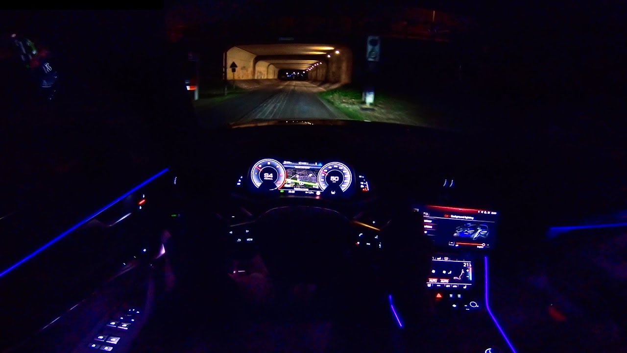 2019 Audi A6 Avant POV NIGHT DRIVE Ambient LIGHTING AutoTopNL - YouTube
