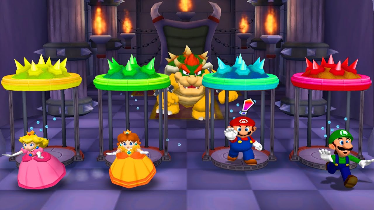 マリオパーティ5】ピーチ姫が最も難しいミニゲームに勝利 - YouTube