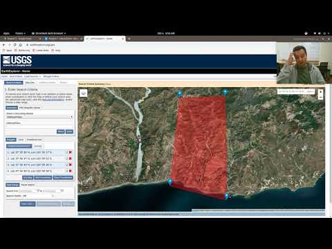Downloading data from the USGS Earthexplorer