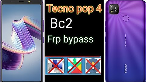Tecno pop 4 android 10 Frp bypass google account Remove Tecno bc2 frp unlock