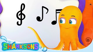 Musical Instrument Learning | The Sharksons - Songs for Kids | Nursery Rhymes &amp; Kids Songs