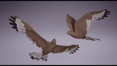 Low Poly Bird: Golden Eagle (Stylized Character for Unreal Engine & Unity)