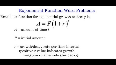 Exponential Function Word Problems