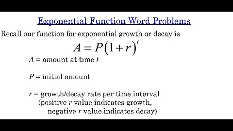Exponential Function Word Problems