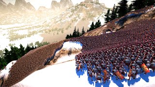 EPIC 4K BATTLE: SPARTANS CLASH WITH ROMANS IN VIKING MOUNTAINS! #uebs2 #epic #4k