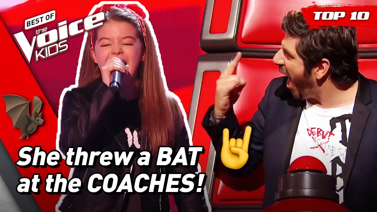 The CRAZIEST ROCK songs on The Voice Kids! 🤘 Top 10 YouTube