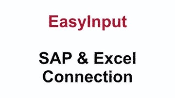 EasyInput - SAP & Excel Integration - Teaser