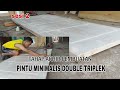 sesi terakhir pembuatan pintu minimalis double triplek