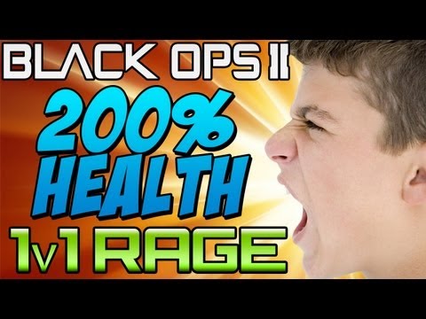 BO2: 1v1 RAGE 200% Health! (Funny Black Ops 2)