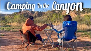 Camping at the Base of a GORGEOUS CANYON for Three Days // Palo Duro Canyon Camping, COOKING and MTB