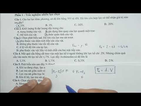VẬT LÍ 10 - BÀI TẬP ÔN THI HỌC KÌ 1 - CẤU TRÚC MỚI - NĂM HỌC 2024 2025 - youtube