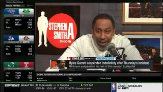Stephen A. backlash Myles Garrett suspended indefinitely after Thursday incident | First Take