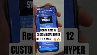 Redmi Note 12 - CUSTOM ROMS 🔥 HYPER OS Y AOSP ! #customroms