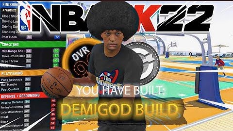 The Best Demigod Build 2 Way Playmaker Build Tutorial On NBA2K22