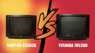 CRT Battle : TOSHIBA 7053DD Vs SONY KV-C2503B