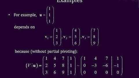 6 5 Linear dependence and independence of vectors