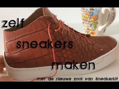 leven trommel surfen Zelf sneakers maken (Sneakerkit nieuwe zool) - YouTube