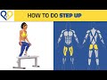 How to do STEP UP - Best Butt Exercises technique tutorial