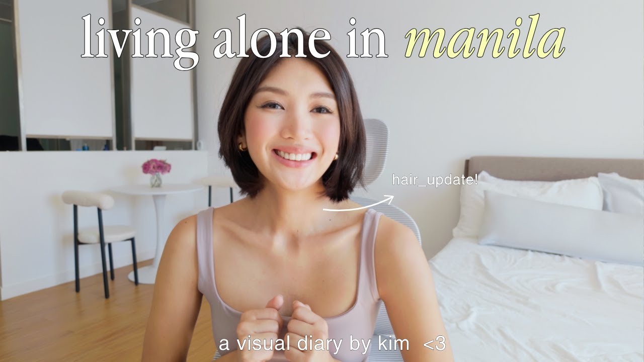 Slow living in Manila | hair reveal! *finally*, life updates ft. coffee shops, going out, getaway