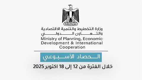 الحصاد الأسبوعي لوزارة التخطيط والتنمية الاقتصادية والتعاون الدولي في الفترة من 12 - 18 أكتوبر 2025