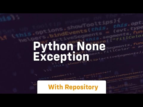 python none exception
