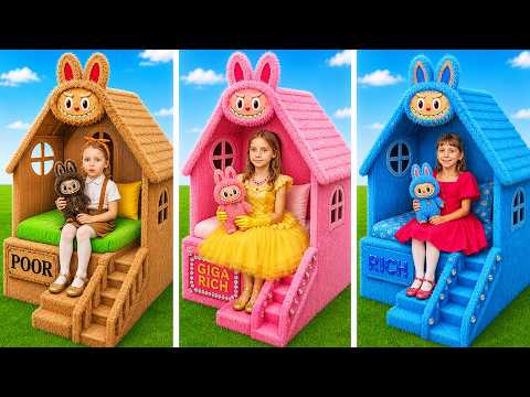 Who Built the Best Labubu Dream House? 🏠✨ Amazing Makeover Challenge!