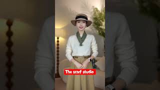 3 Easy Ways To Tie A Square Scarf Like A Pro!🧣✨#ScarfStyling #OOTD #StyleTips #Shorts #YouTubeShorts