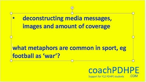 HSC PDHPE Option 2 deconstructing media messages, images and amount of coverage Q2
