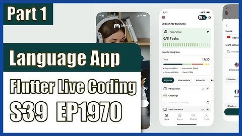 [Flutter] Flutter Live Coding EP1970 (Language Learning App Part 1)