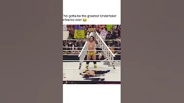 THIS GOTTA BE THE BEST UNDERTAKER ENTRANCE 