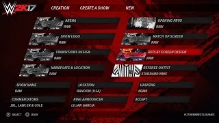 WWE 2K17 -  Create a Show NEW FEATURES Gameplay (PS4/XBOX ONE) [CONCEPT/IDEA] screenshot 3