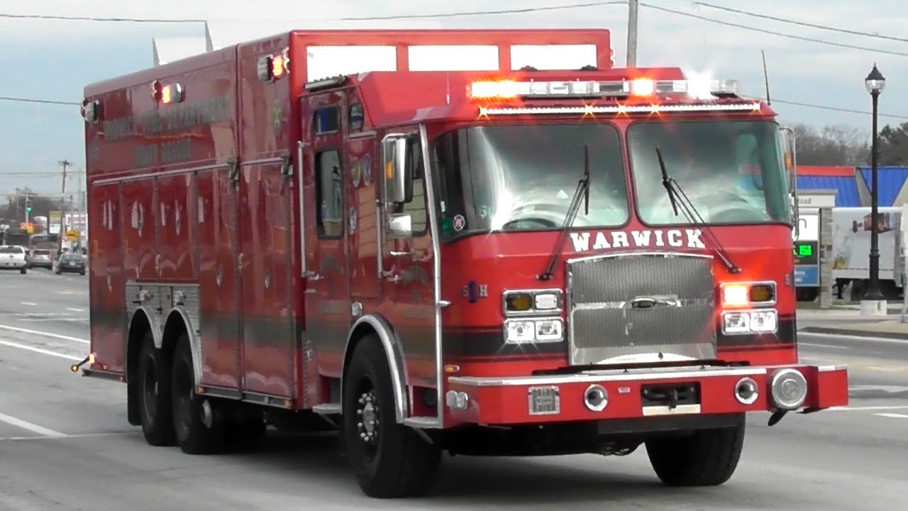 Warwick, RI Fire Department Special Hazards 1 Responding YouTube