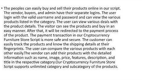 CRYPTOCURRENCY FURNITURE STORE MUTI VENDOR SHOPPING SCRIPT