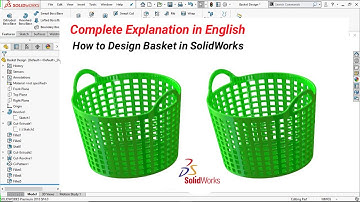 How to Design Basket in SolidWorks | Basket Tutorial for Beginners |How to Make Basket in SolidWorks