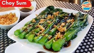 Salty Choy Sum with Garlic & Oyster Sauce