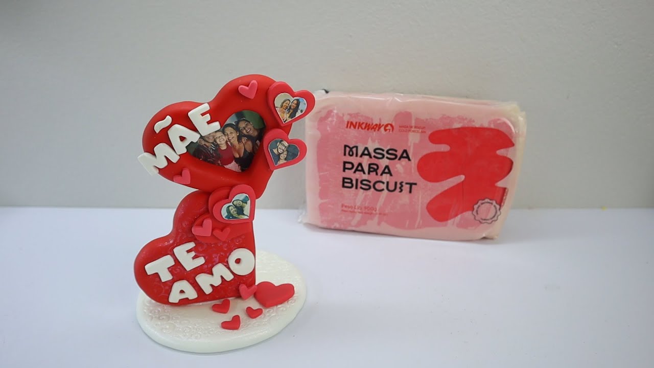 Porta Retrato Dia das mães em Biscuit - Especial Inkway