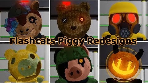 Flashcats Piggy Redesigns - All Halloween + Big Update Jumpscares (Game created by: @FlashcatDev)