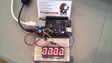 Adafruit 7 segment connected to BeagleBone Black