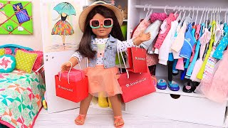 Doll Organises Her Bedroom After Shopping For New Clothes Play Dolls