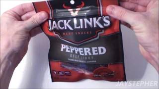 Snack Food Review - Jack Link's Peppered Beef Jerky