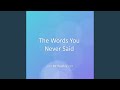 The Words You Never Said