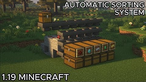 Minecraft Full Automatic Sorting System -- 1.19
