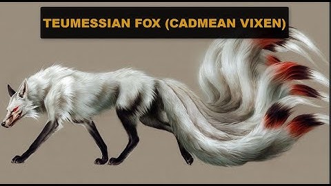 The Teumessian fox (aka, Cadmean Vixen) - the legendary fox that was destined to never be caught!