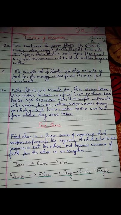 Notes Class 10 Short Notes Baio Chapter 5 Notes Oue Environment notes-class-10-short-notes-baio-chapter-5-notes-oue-environment