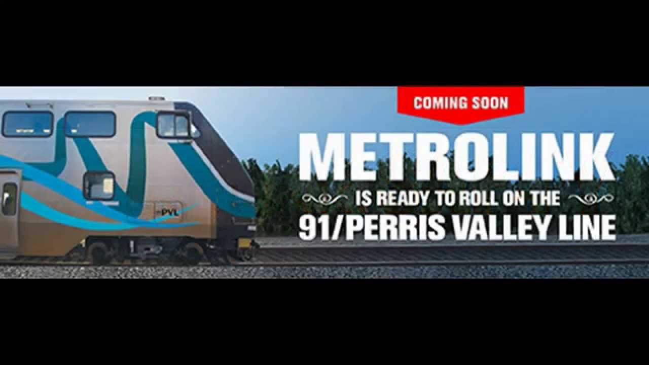 METROLINK PERRIS VALLEY LINE LOS ANGELES TO PERRIS VALLEY