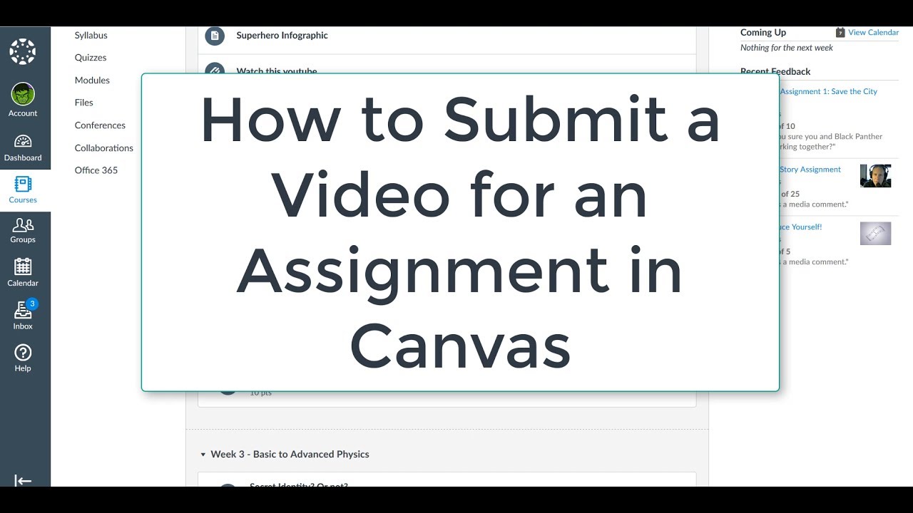 upload assignment for student canvas