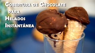 Cobertura Dura de Chocolate para Helados Instantanea