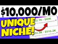 Make $10,000+ Monthly In Passive Income With This UNIQUE NICHE For Beginners (Make Money Online)